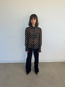 Polka dot blouse