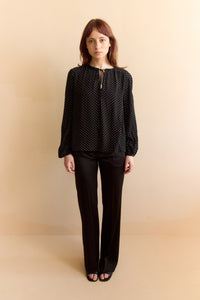 Polka dot blouse