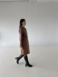 Leather coat
