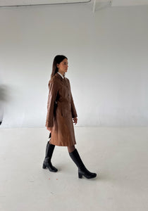 Leather coat