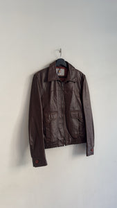 70s Leather jacket - Small