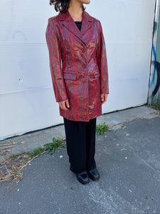 Leather coat
