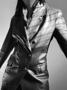 Leather blazer- Small